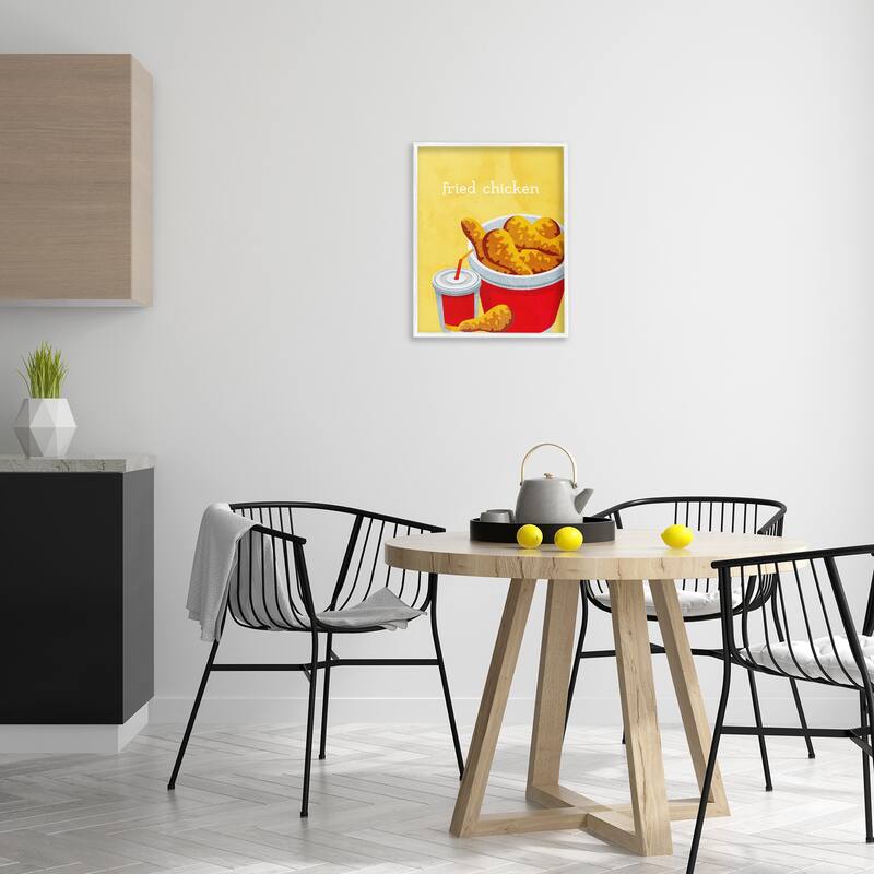 Stupell Chicken Bucket Takeout Framed Giclee Art Design By Kim Allen