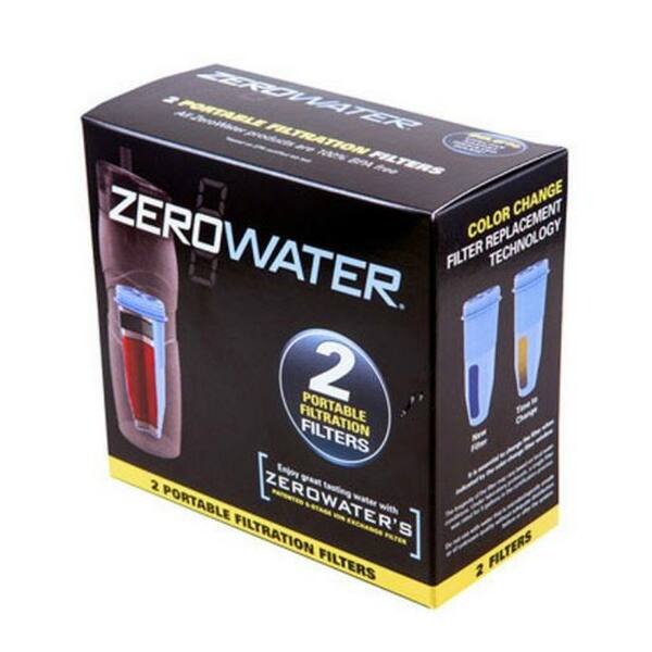ZeroWater ZR230 Portable Replacement Filters, 2/Pack Bed Bath