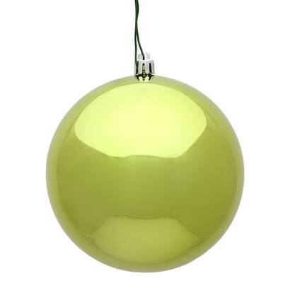 Vickerman 2.75" Lime Shiny Ball Ornament, 12 per Bag - Green