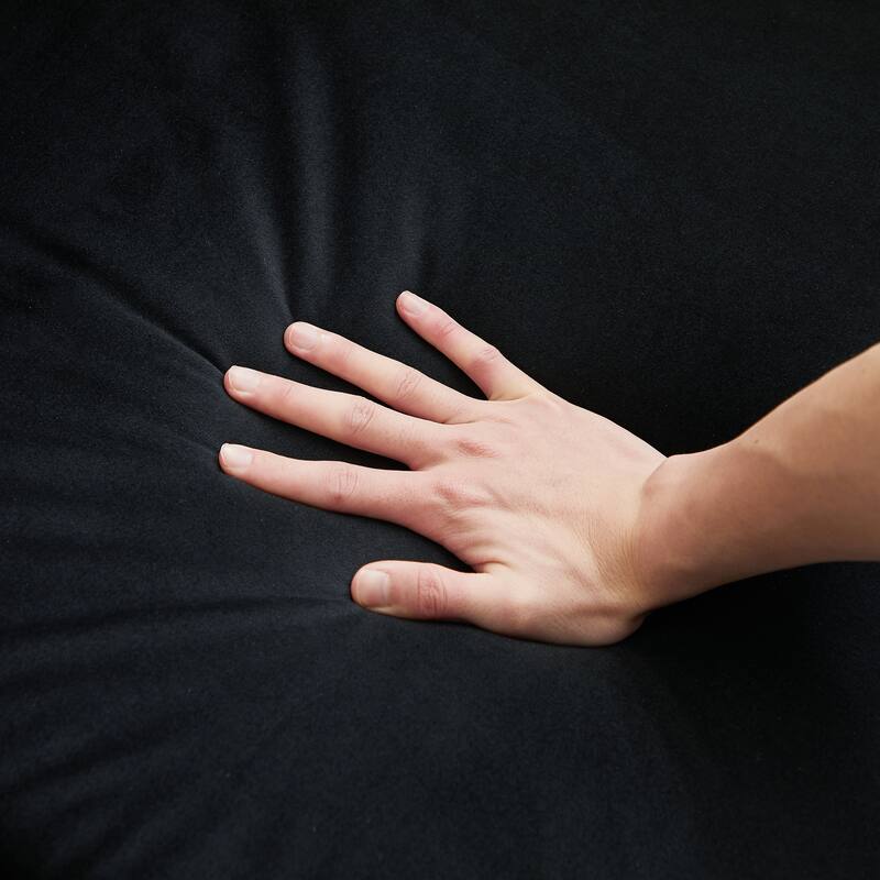 55" Velvet Convertible Pull-Out Loveseat Sleeper Sofa with 2 Pillows