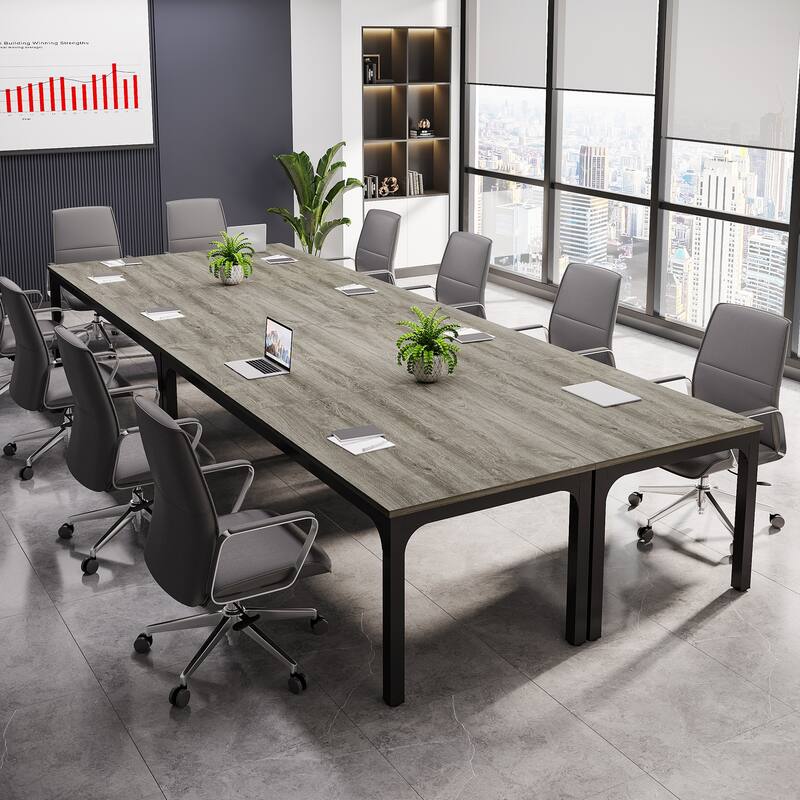 78.74" Large Rectangle Conference Table, Office Meeting/Seminar/Business Table Desk for Office Boardroom & Meeting Room