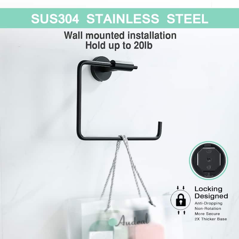 Wall Mounted Towel Ring Towel Holder in Stainless Steel