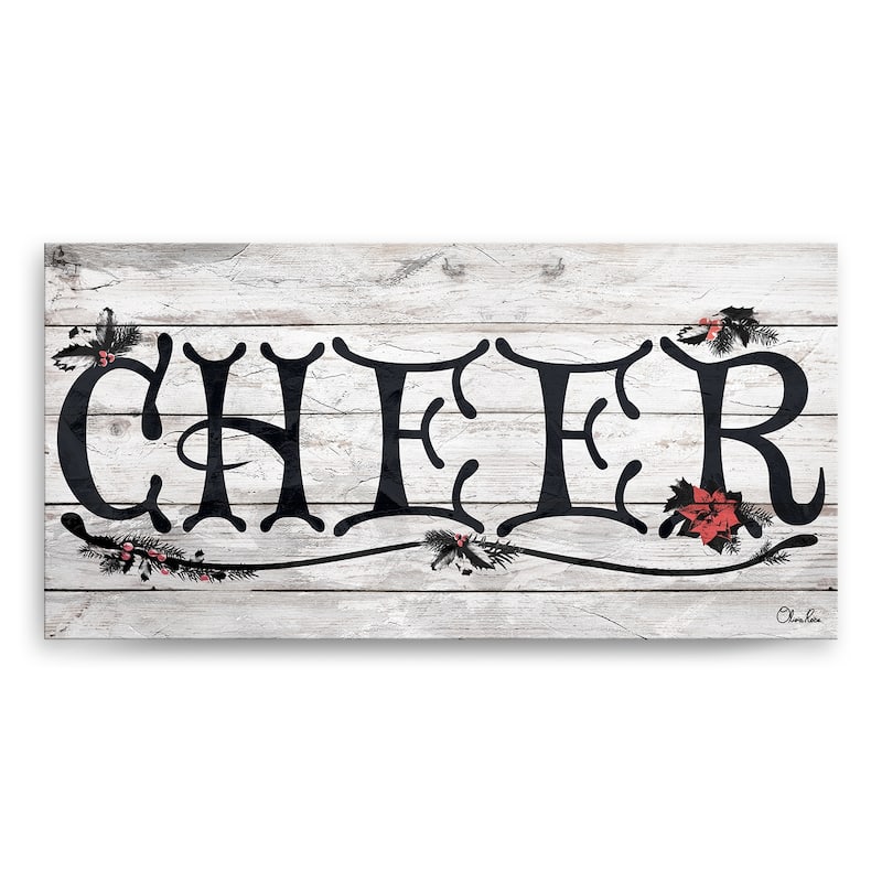 Ready2HangArt 'Cheer' Holiday Canvas Wall Art by Olivia Rose