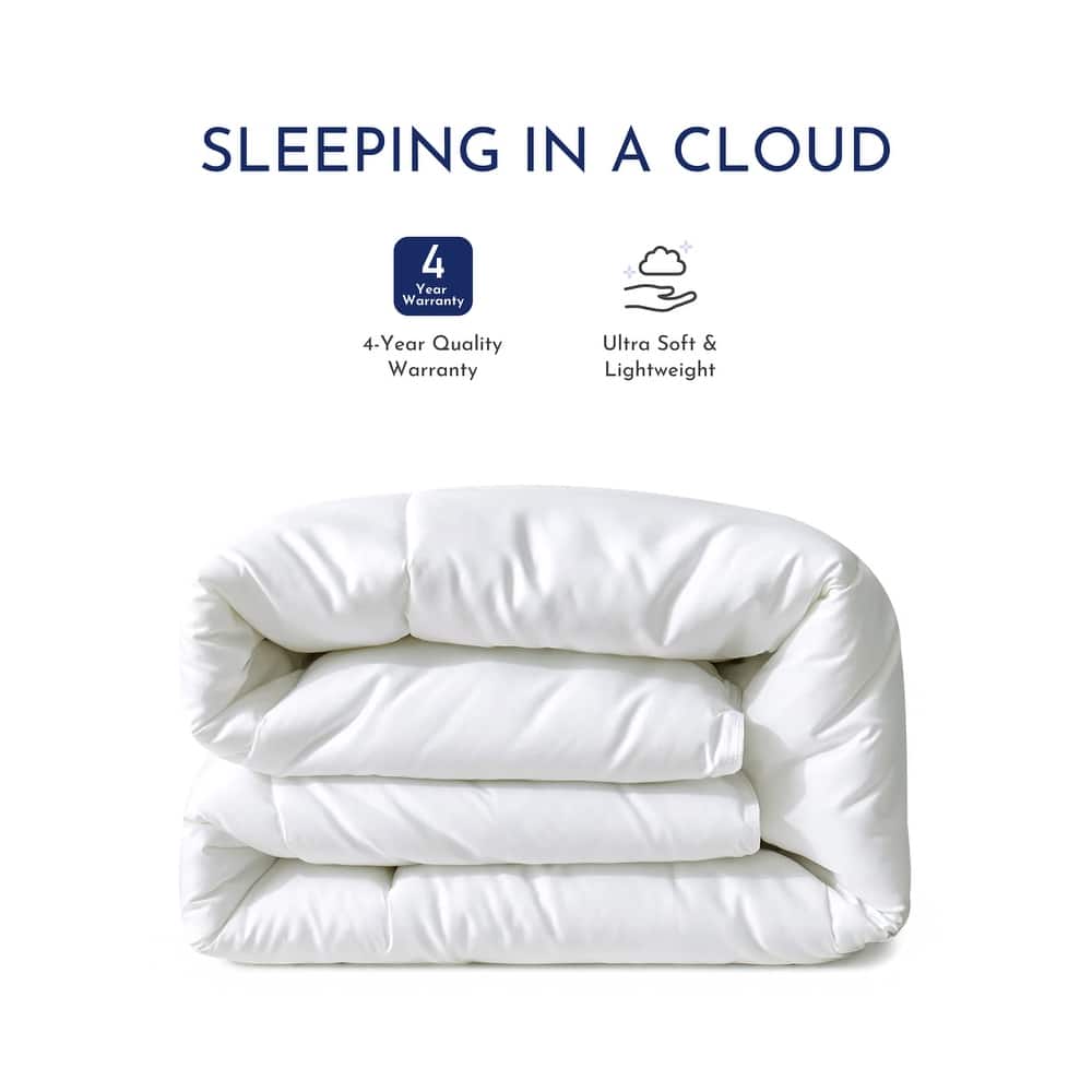 Highland Feather All Season Down Alternative Comforter Soft Duvet Insert with Corner Ties