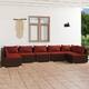 Option Brown/Cinnamon red 9 x Back pillow