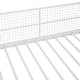 preview thumbnail 18 of 17, Metal Twin Over Full Bunk Bed with Wire Shelving and Lateral Storage Ladder and Wardrobe