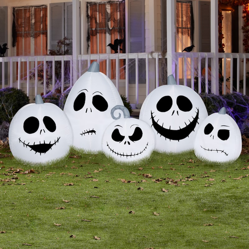 Airblown Inflatable Jack Skellington White Pumpkin Collection