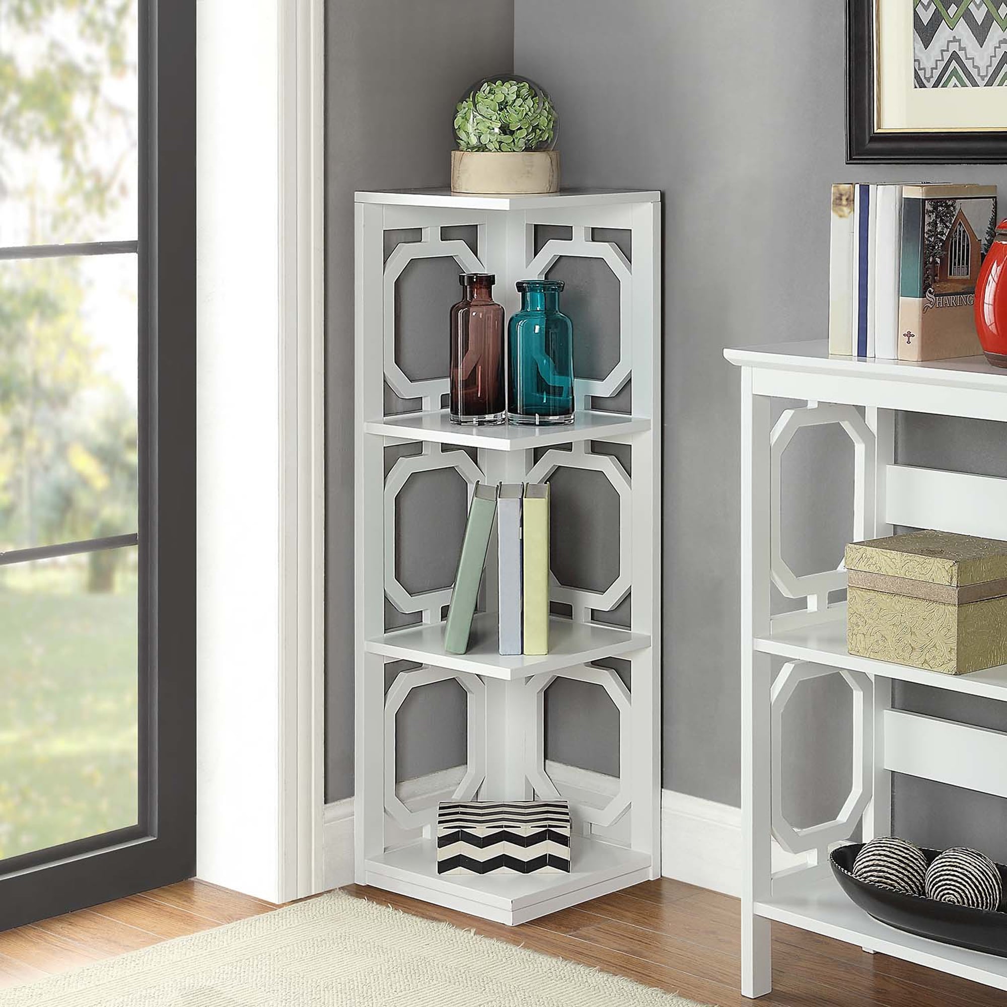 Convenience concepts oxford 3 hotsell tier corner bookcase