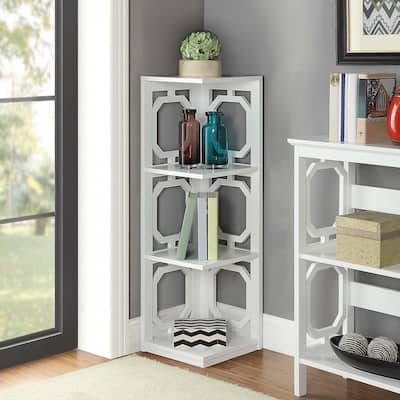 Convenience Concepts Omega 3 Tier Corner Bookcase