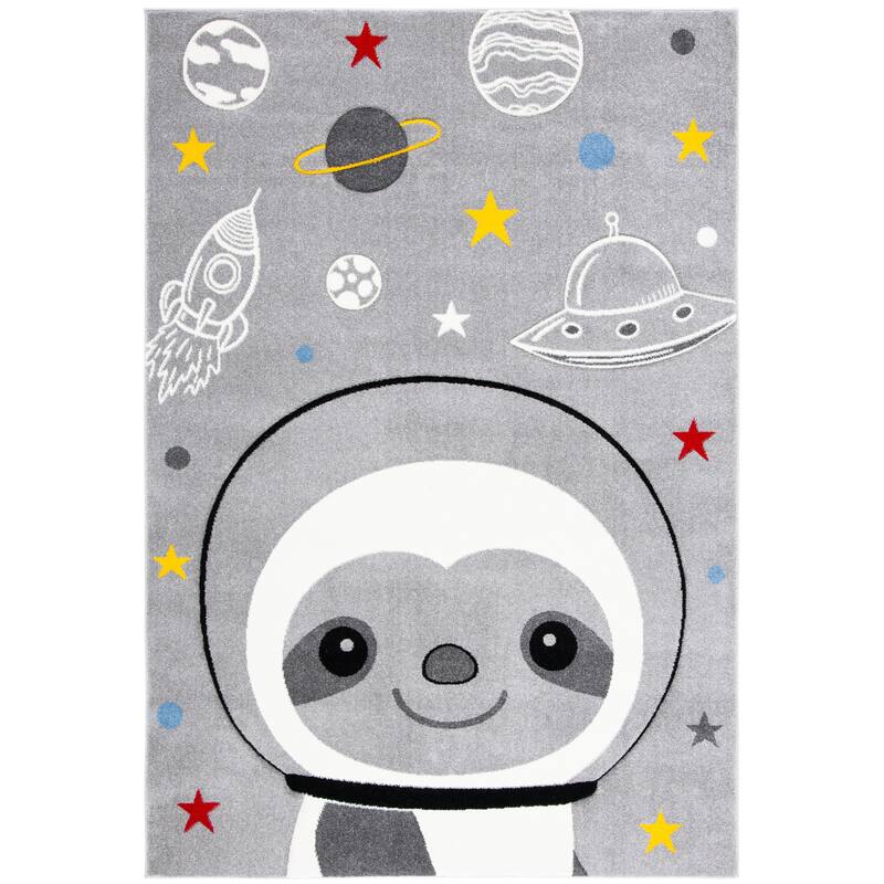 SAFAVIEH Carousel Kids Tatieana Sloth Astronaut Rug