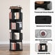 preview thumbnail 33 of 102, 4/5/6 Tiers Round Rotating Bookcase, Revolving Floor Standing Bookshelf Corner Organizer Display