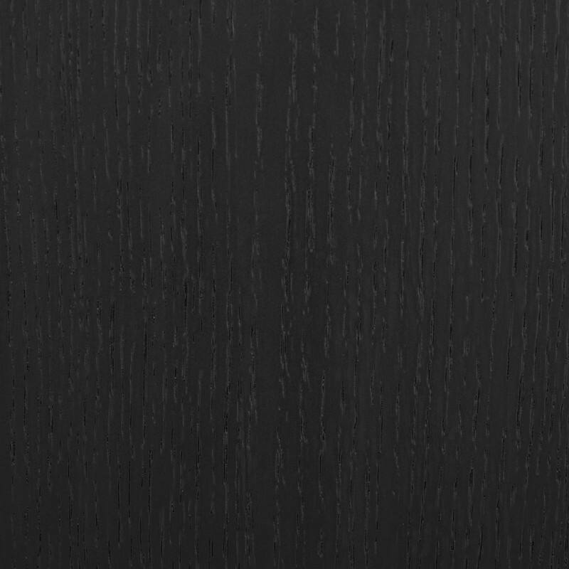 Spruce & Spring Modern Black Ash Sideboard with Cappuccino Ceramic Doors, Large Storage Cabinet