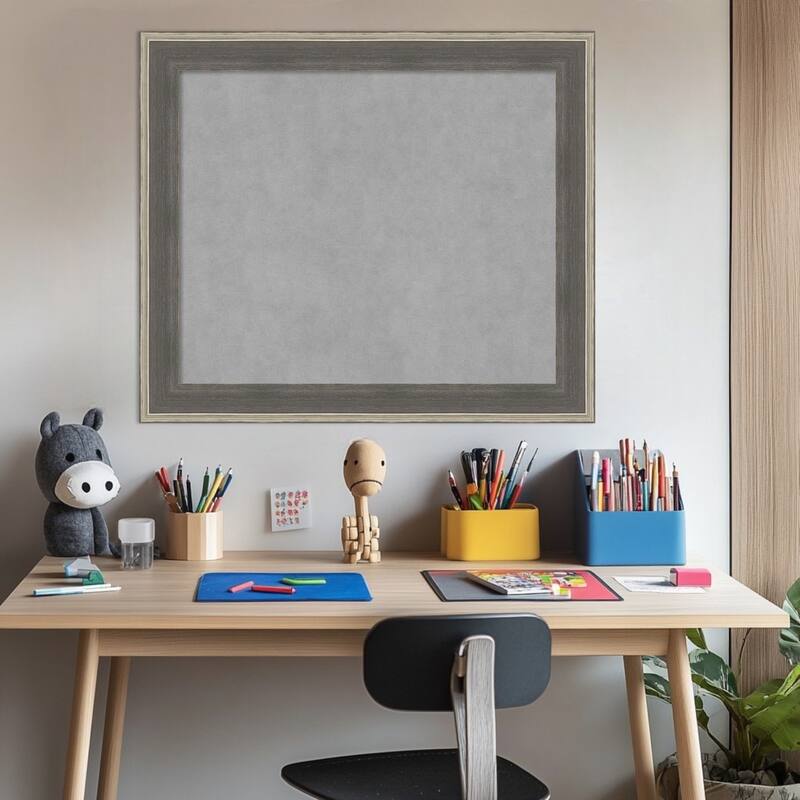 Amanti Art Cottage Grey Silver Framed