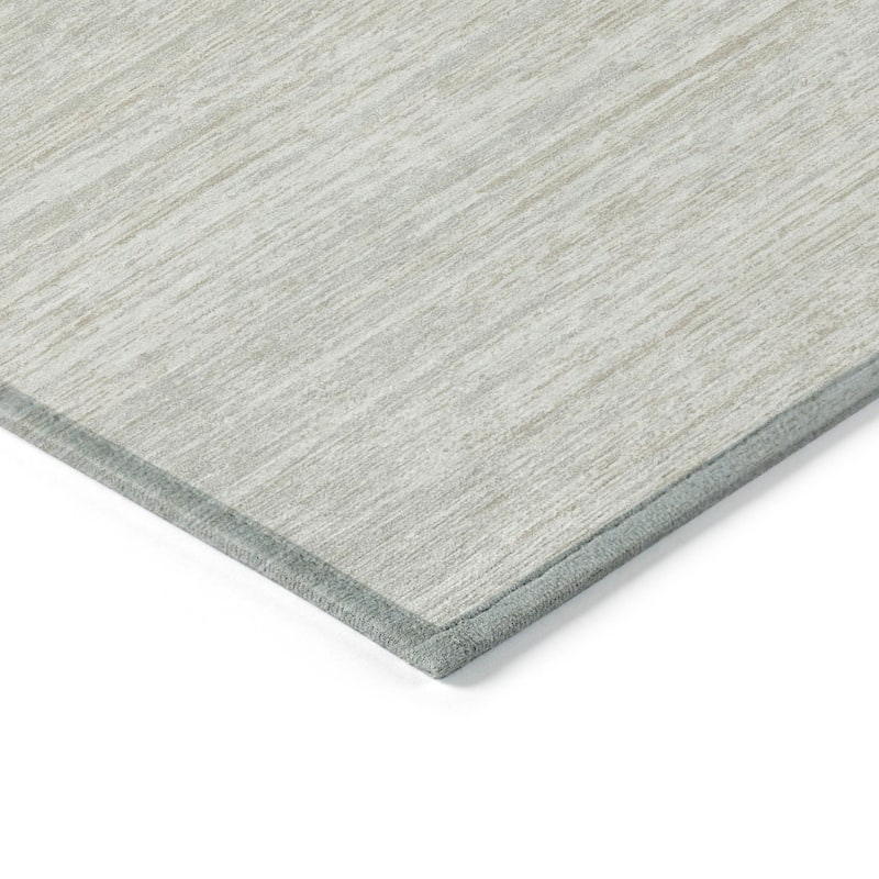 Machine Washable Indoor/ Outdoor Chantille Abstract Stripe Rug