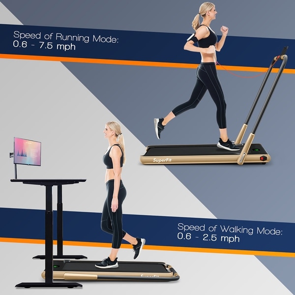 Superfit 2.25 hp 2 in sales 1 folding under desk treadmill