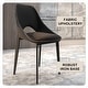 preview thumbnail 48 of 83, Amalfi Mid-Century Modern Upholstered Dining Chair - Open Back Side Chair with Metal Legs for Kitchen, Dining Room & Living Room
