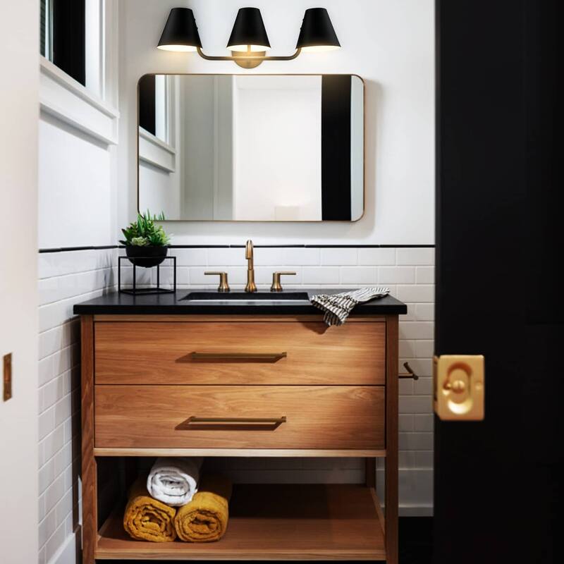Palmas Industrial 3-Light Bathroom Vanity Light