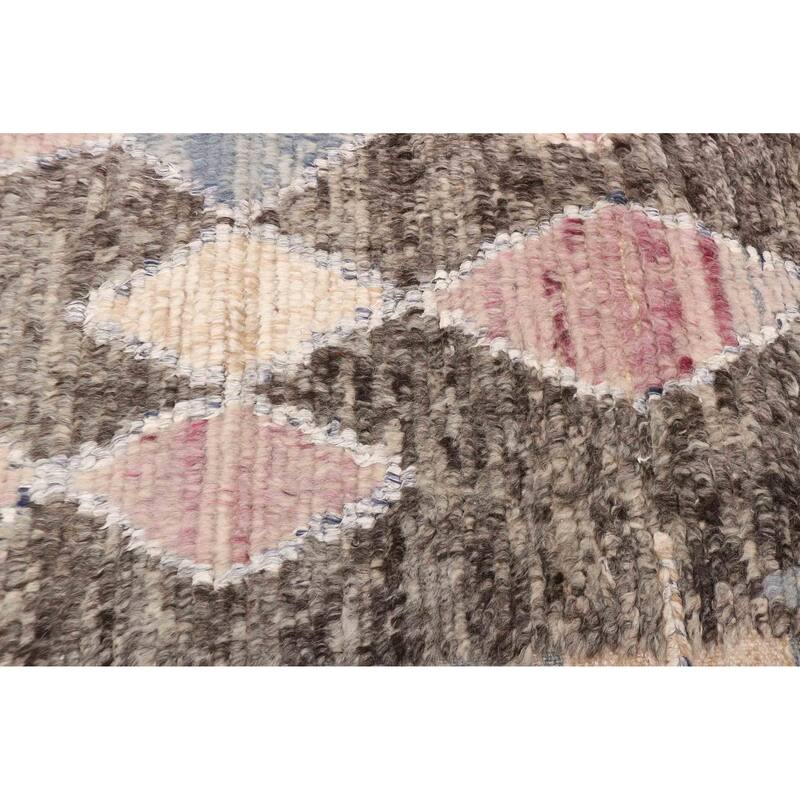 ECARPETGALLERY Hand-knotted Tangier Dark Brown Silk, Wool Rug - 8'0 x 10'2