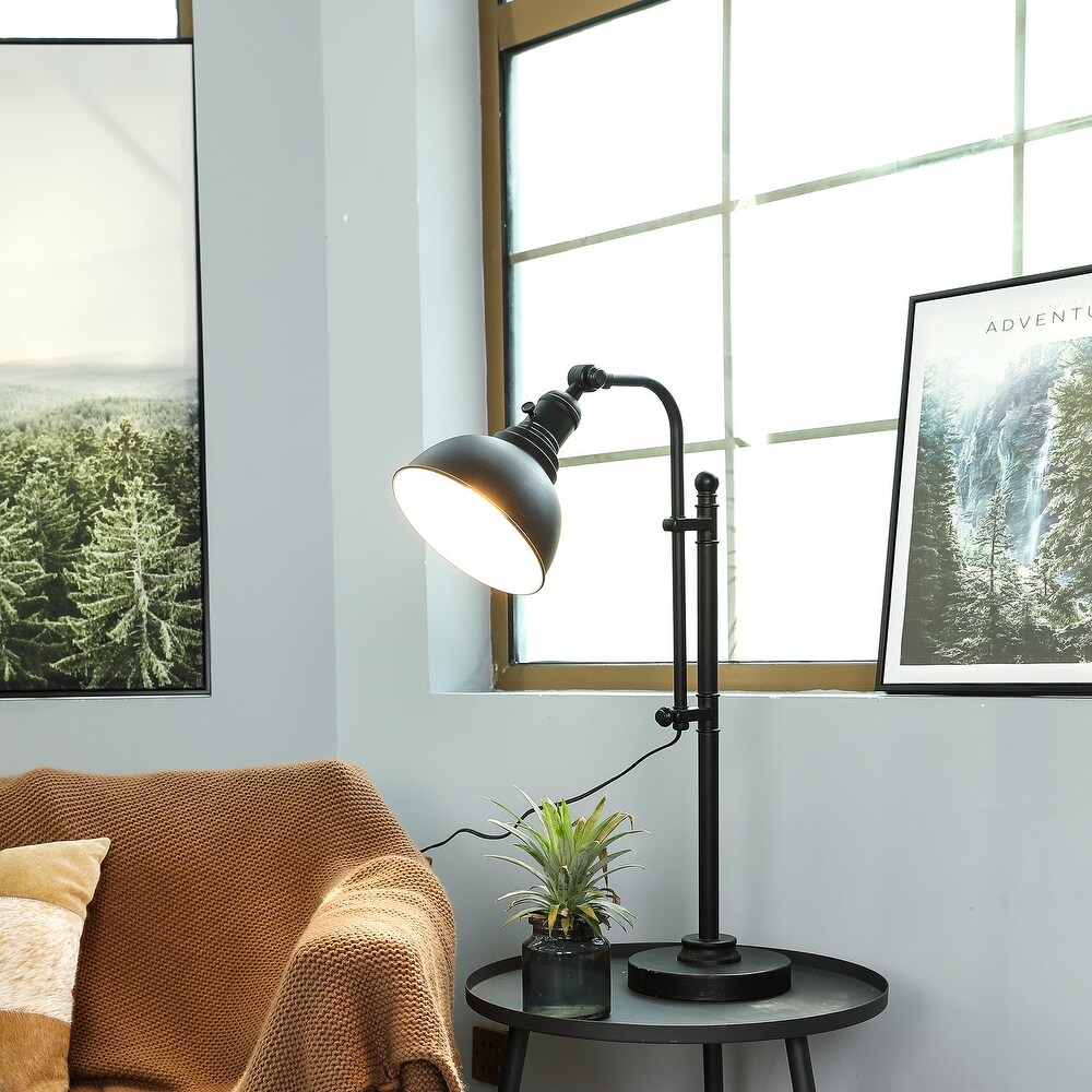 rustic industrial desk lamp