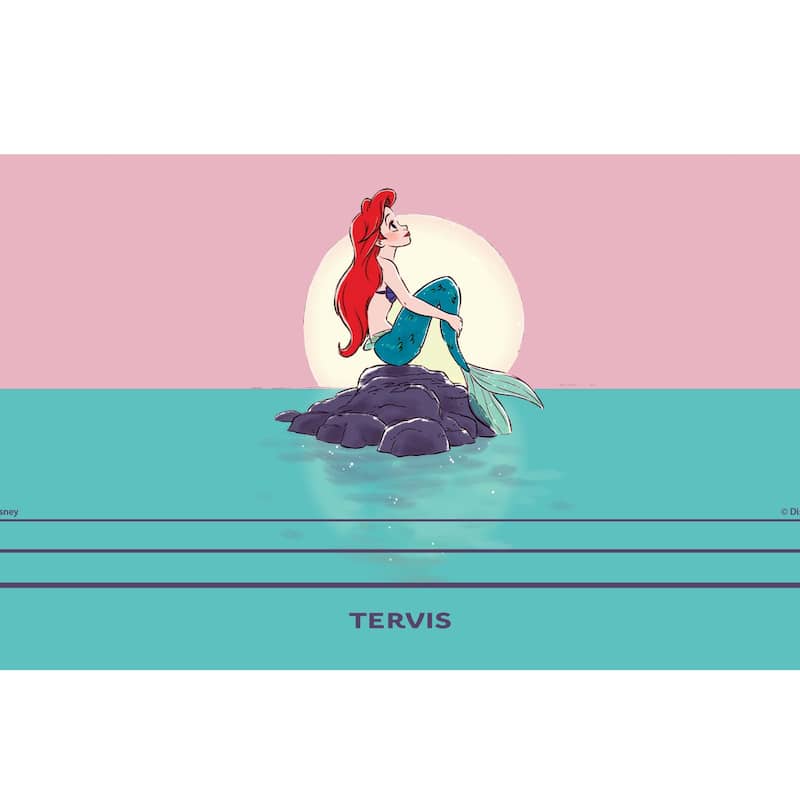 Tervis Traveler Disney The Little Mermaid Thoughtful Ariel Triple Walled Insulated Tumbler Travel 30oz, Stainless Steel