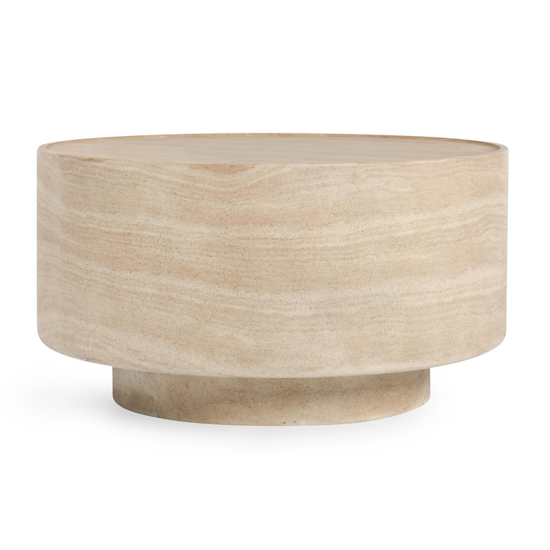 Classic Home Mckenna Stone Outdoor Coffee Table - Beige