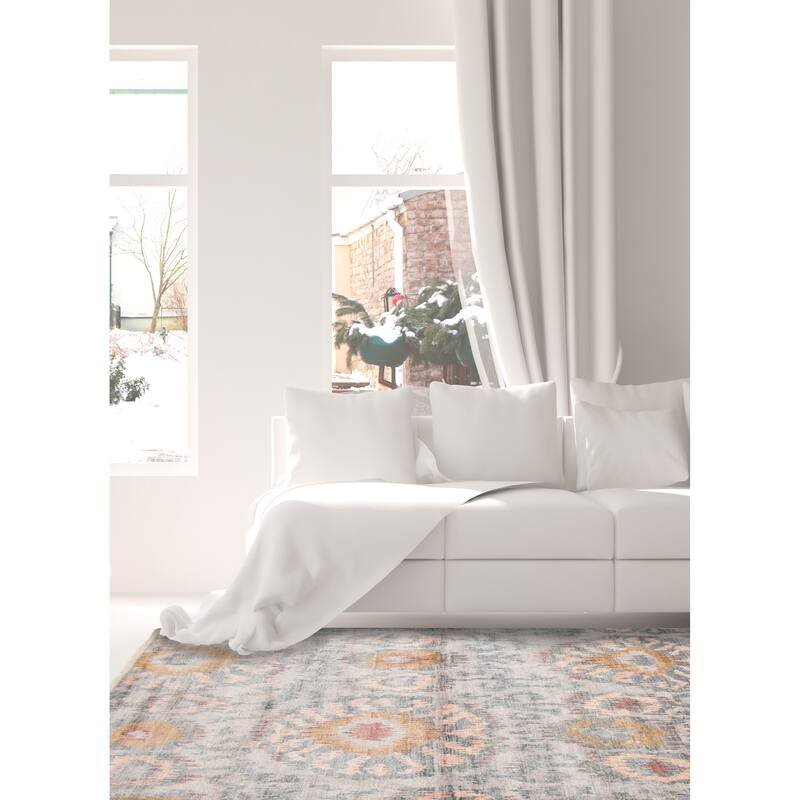 ECARPETGALLERY Hand-knotted Heritage Grey Silk Rug - 5'5 x 7'8