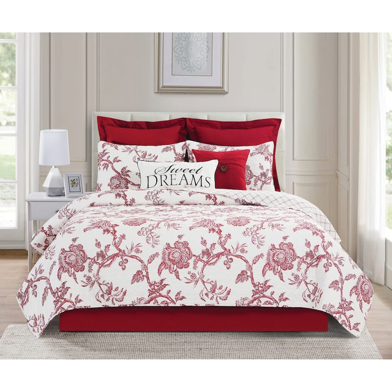 Arcadia Cotton Quilt Set - Reversible and Machine Washable