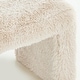 preview thumbnail 9 of 9, Roundhill Furniture Zorya Contemporary Faux Fur U-Shaped Ottoman, Set of 2