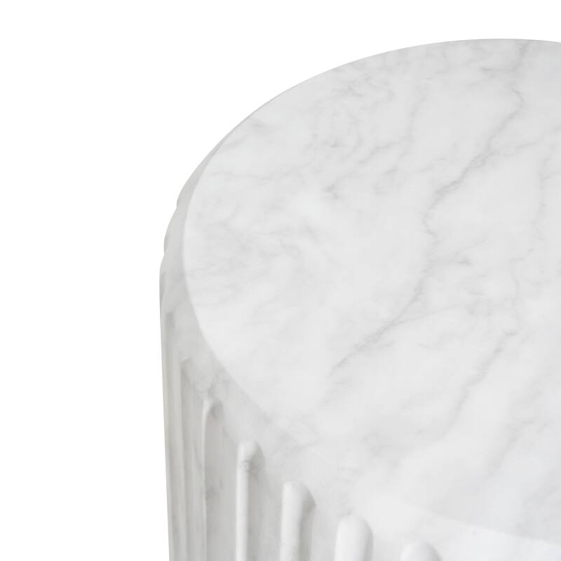 Christopher Knight Home- Sarah Outdoor MGO Carved Side Table
