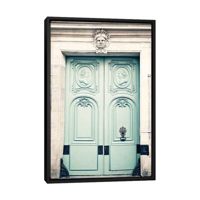 iCanvas "Paris Door, The Lovers" by Caroline Mint Framed