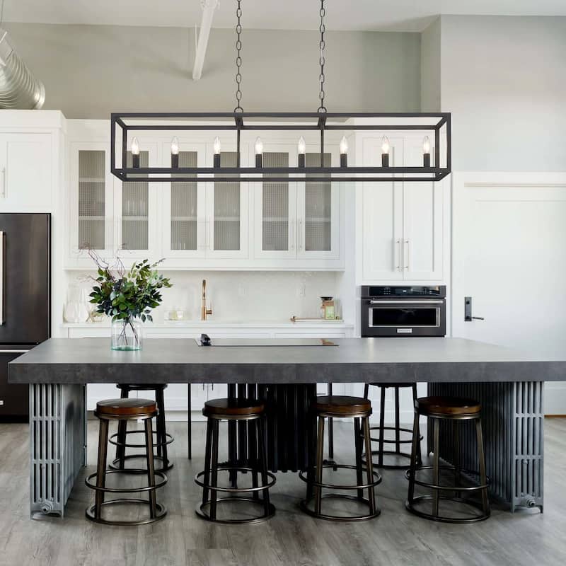 Acroma 8 - Light Kitchen Island Linear Chandelier-UL Certified - N/A