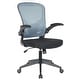 preview thumbnail 27 of 44, LeisureMod Newton Adjustable Height Mesh Swivel Office Desk Chair Grey