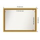 preview thumbnail 156 of 191, Wall Mirror Choose Your Custom Size - Extra Large, Townhouse Gold Wood