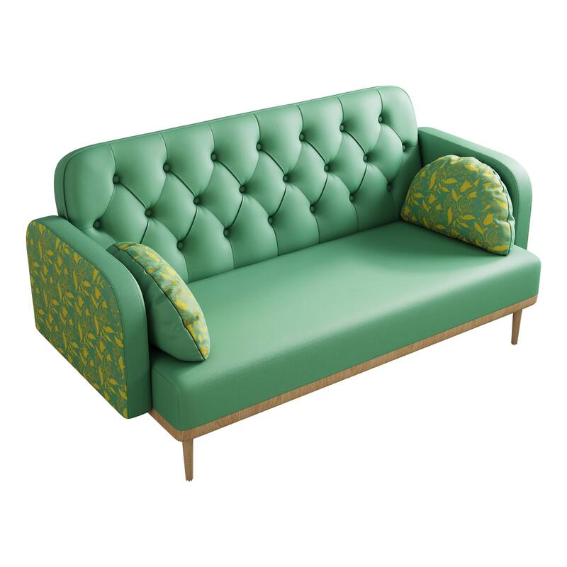 Loveseat sofa with tulip pattern