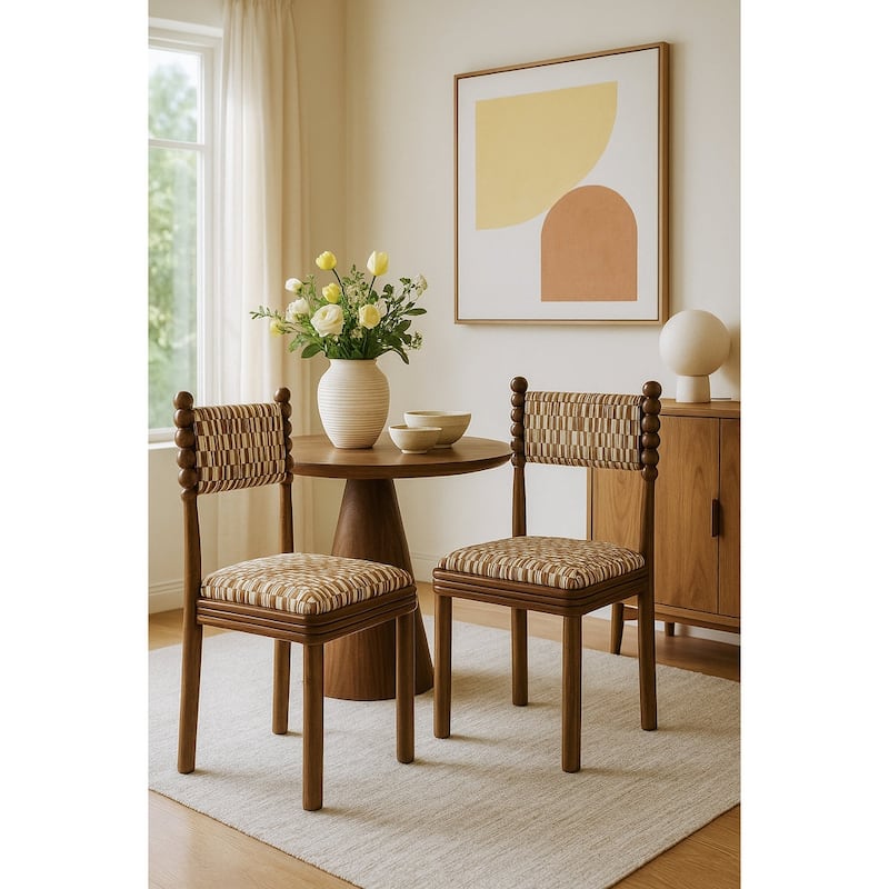 Hulu Chair 2pc Set - Brown