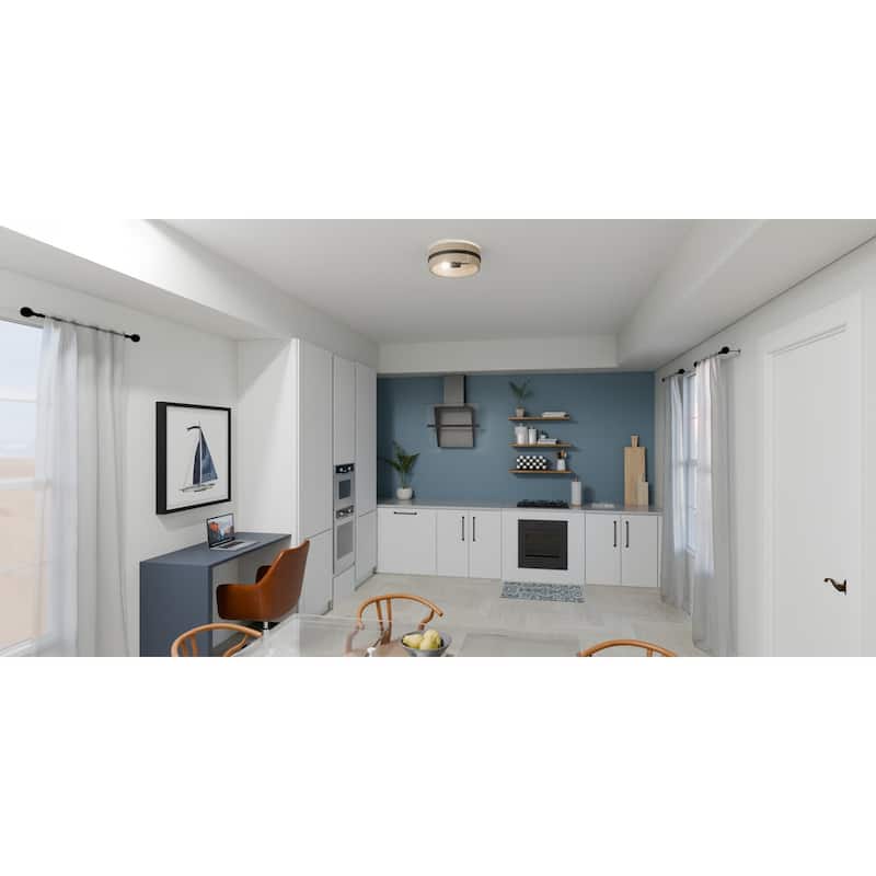 Maeve 2-Light Matte Black Flush Mount