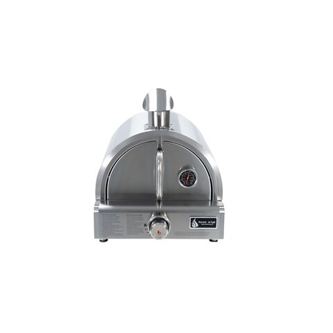 Mont Alpi MAPZ-SS Countertop Table Top Stainless Steel Portable Outdoor Kitchen Gas Pizza Making Oven
