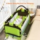 preview thumbnail 6 of 10, Green Baby Crib Playpen Playard Pack Travel Infant Bassinet Bed
