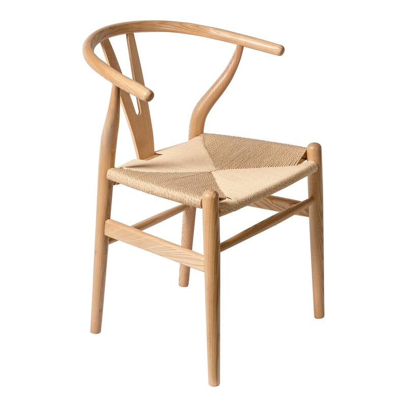 Albany-2 - Black - Natural Papercord Seat (Set of 2)