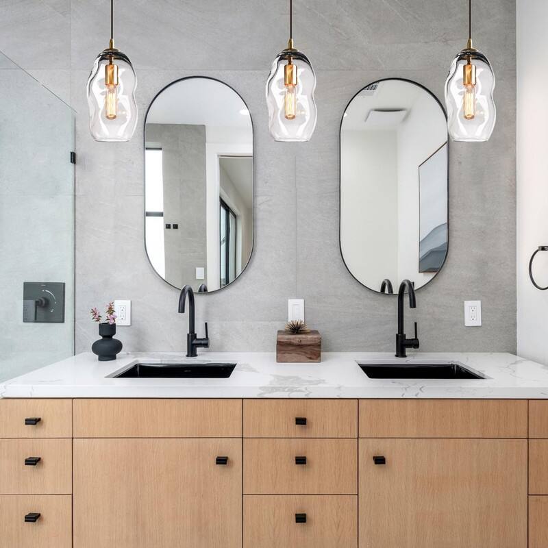 12 Inch light fixtures clear chandelier light glass pendant light