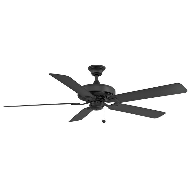 Edgewood 60 inch Indoor/Outdoor Ceiling Fan with Black Blades - Black