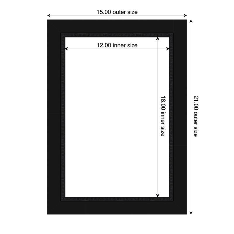 Amanti Art Avon Black Framed Dry Erase Magnetic Board - 15 x 21 in
