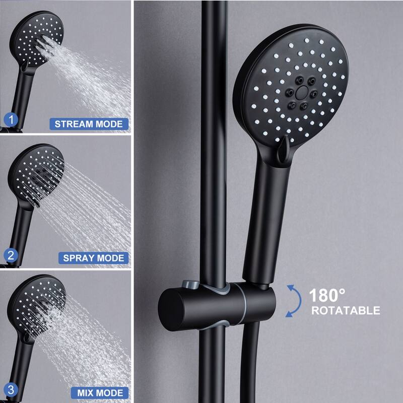 Complete Shower System with Rough in-Valve