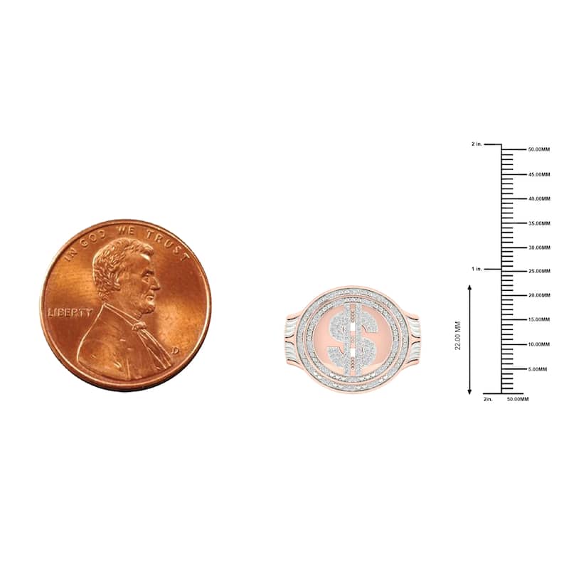 IGI Certified 1/3ct TDW Diamond Halo Ring in 10k Gold for Men