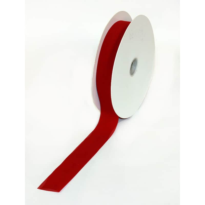 Burgundy Velvet Ribbon 50 YD