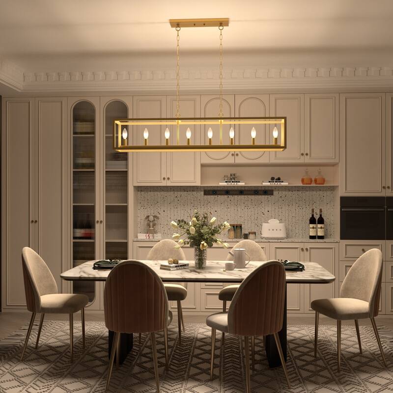 Acroma 8 - Light Kitchen Island Linear Chandelier-UL Certified