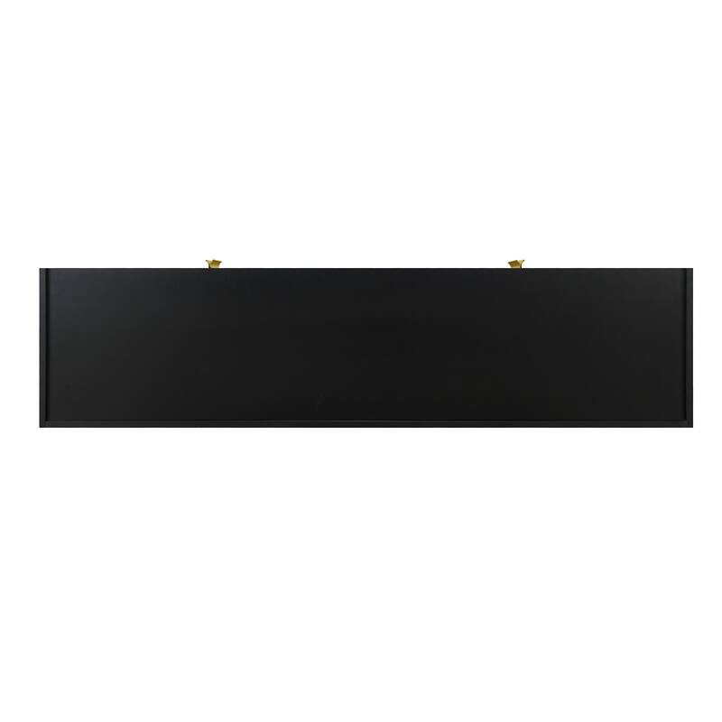 Luxurious 4-Door Wooden Sideboard with Adjustable Shelves for Hallways, Entryway & Living Room Storage