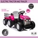 preview thumbnail 23 of 25, Kids Electric Excavator Tractor with 12V Battery, Dual Motors, Trailer, USB, and Remote Control - Fun for Ages 3-8