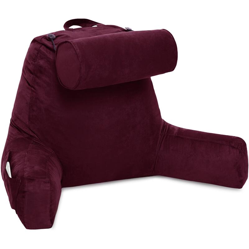 Husband Bedrest Micro-Suede Reading Pillow