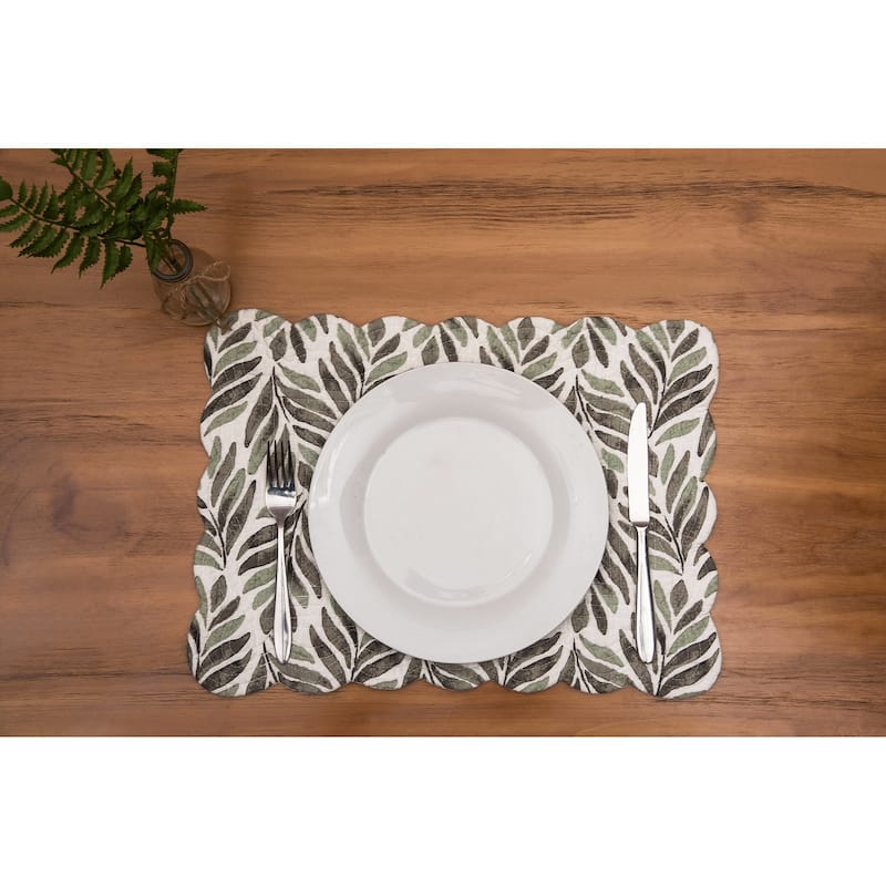 Blair Single Placemat, 13" x 19" - Grey